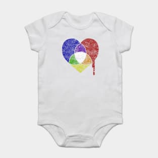 color chart heart Baby Bodysuit